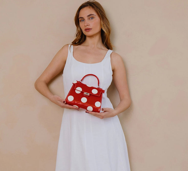 Maisel Polka Dot Top Handle Bag