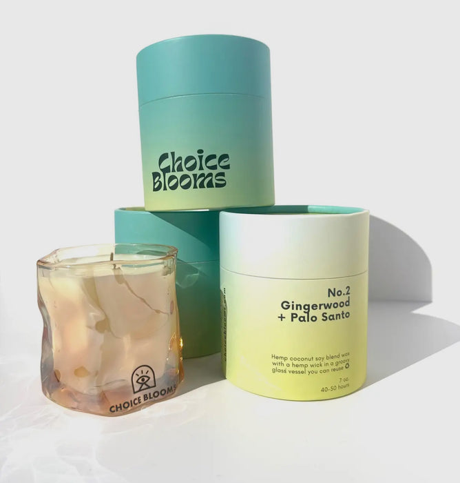Gingerwood + Palo Santo Candle