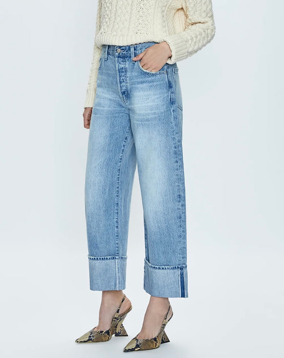 Ryder High Rise Cuffed Jean - ESSEX