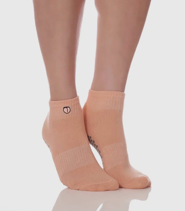 The Harlow Just Peach Grip Socks