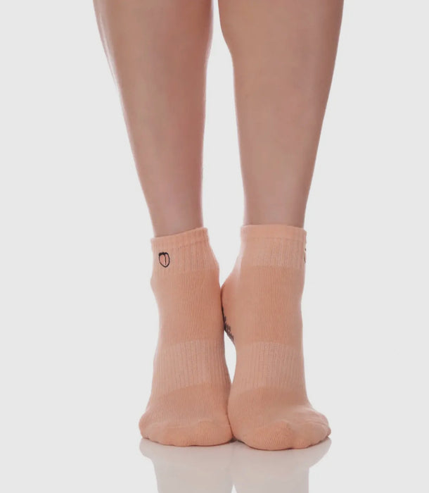 The Harlow Just Peach Grip Socks