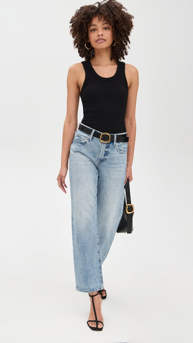 Lexi Mid Rise Straight Jeans - ATHENS