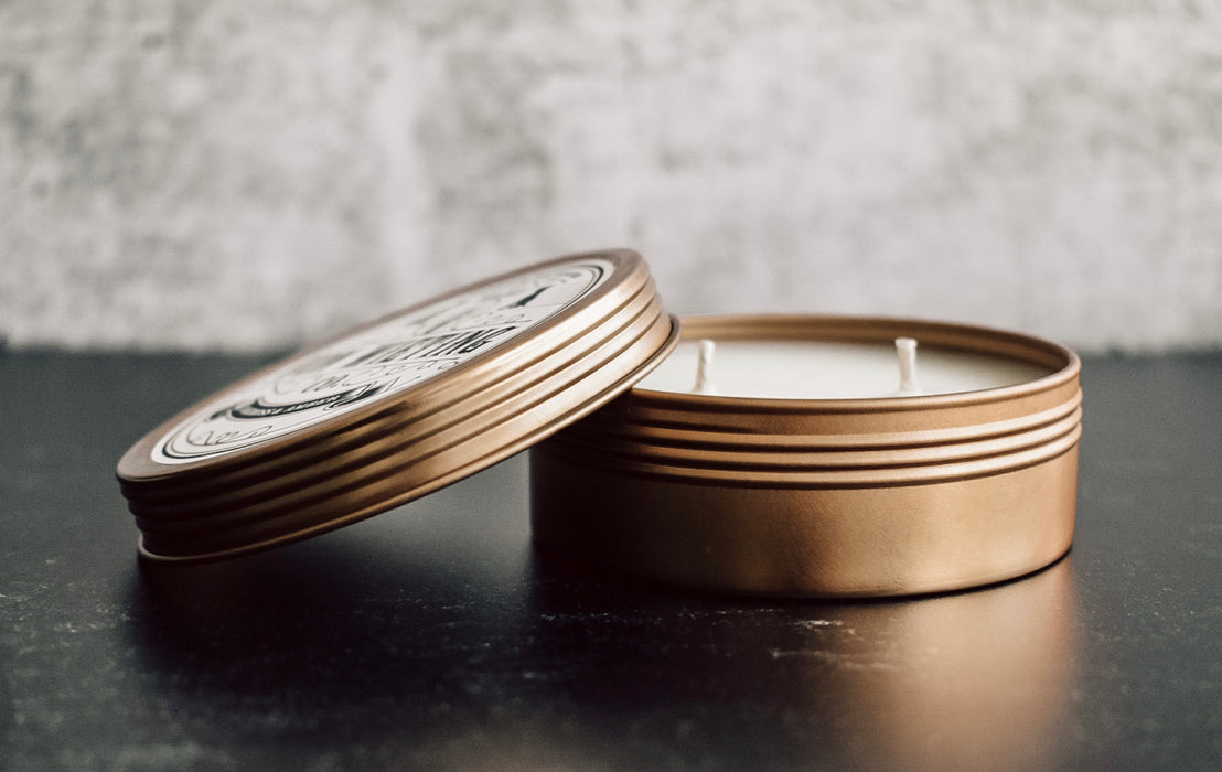 Cannabis & Clove - 4 oz. Gold Tin Candle