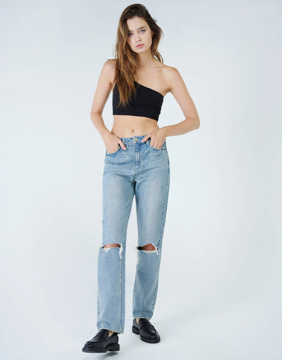 WILLA Super High Rise Mom Fit Straight Leg in Rogue