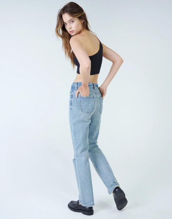 WILLA Super High Rise Mom Fit Straight Leg in Rogue