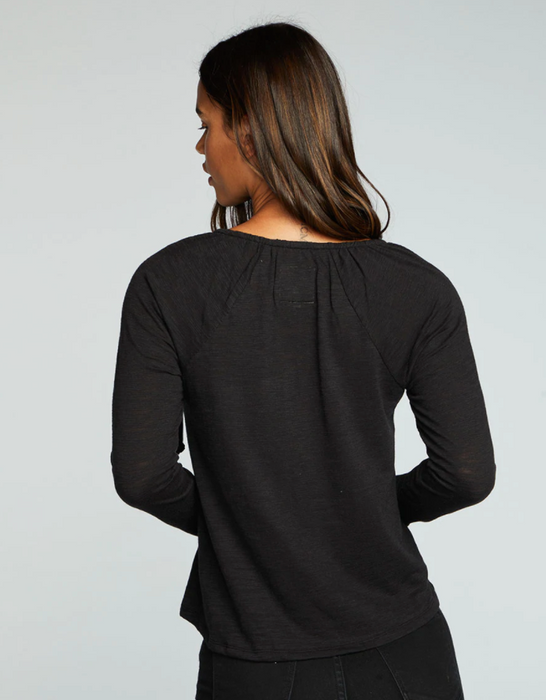 Split Neck Top