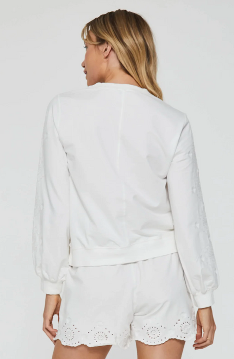 Murray Eyelet Embroidery Top - White