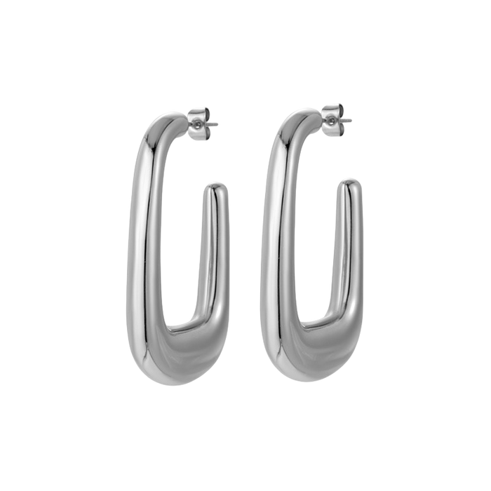 Rectangle Hoop Earrings