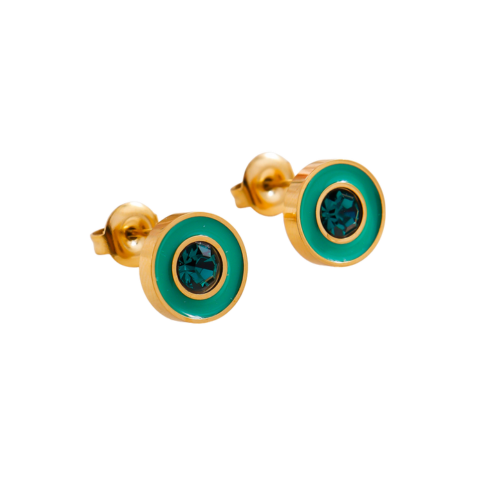Colorful Crystal Stud Earrings