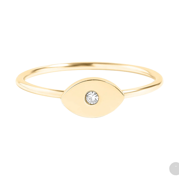 Evil Eye Zircon Ring