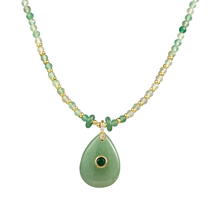 Noca Semi-Precious Beaded Necklace