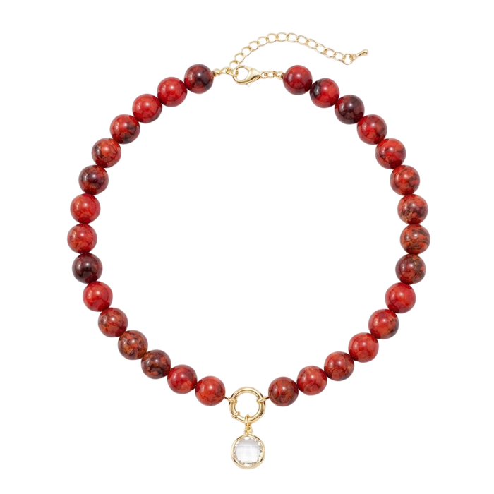 Sara Beaded Ring Necklace
