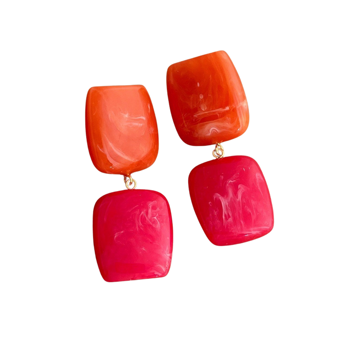 Square Drop Earrings