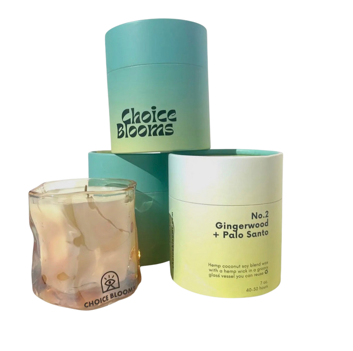 Gingerwood + Palo Santo Candle