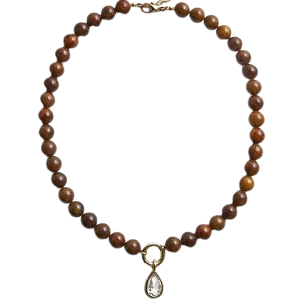 Sara Beaded Ring Necklace