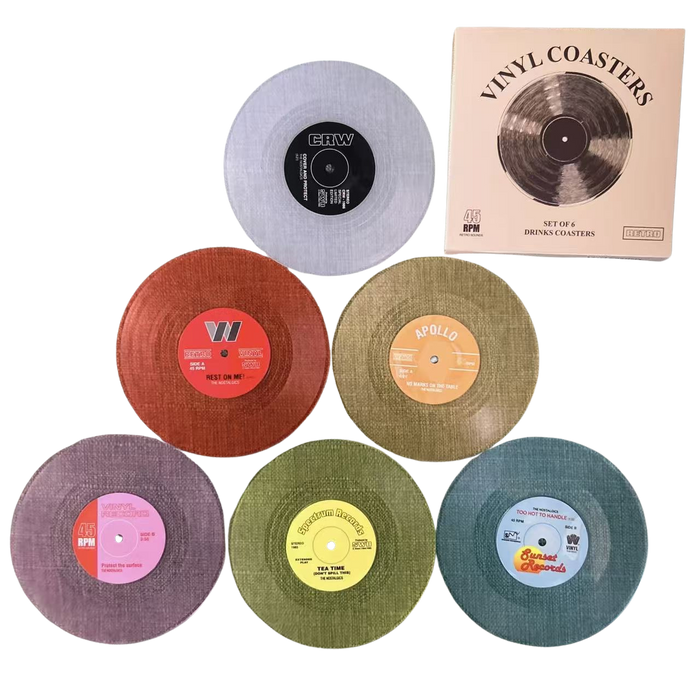 Vinyl Record Coasters