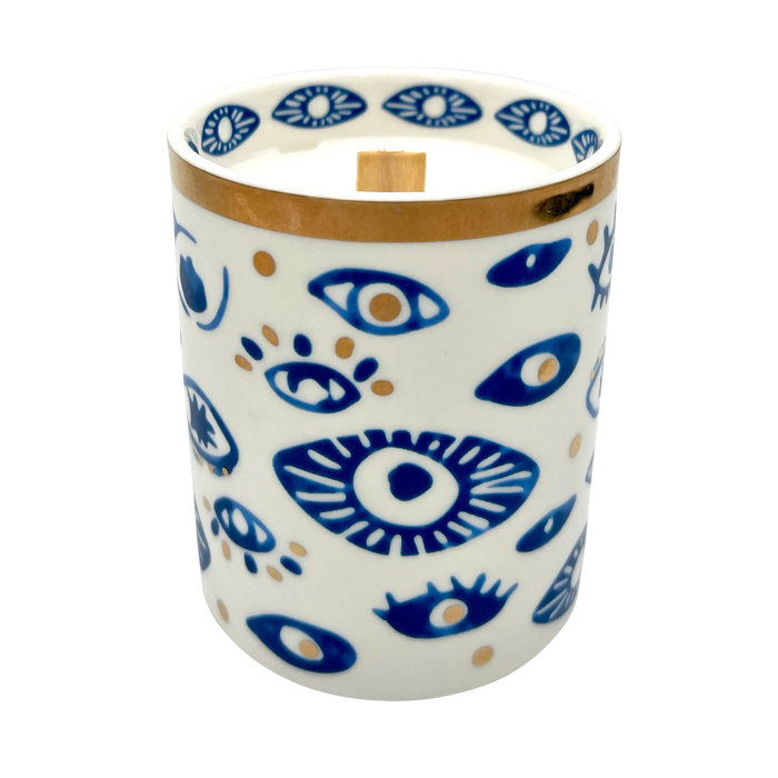 Ceramic Evil Eye Candle