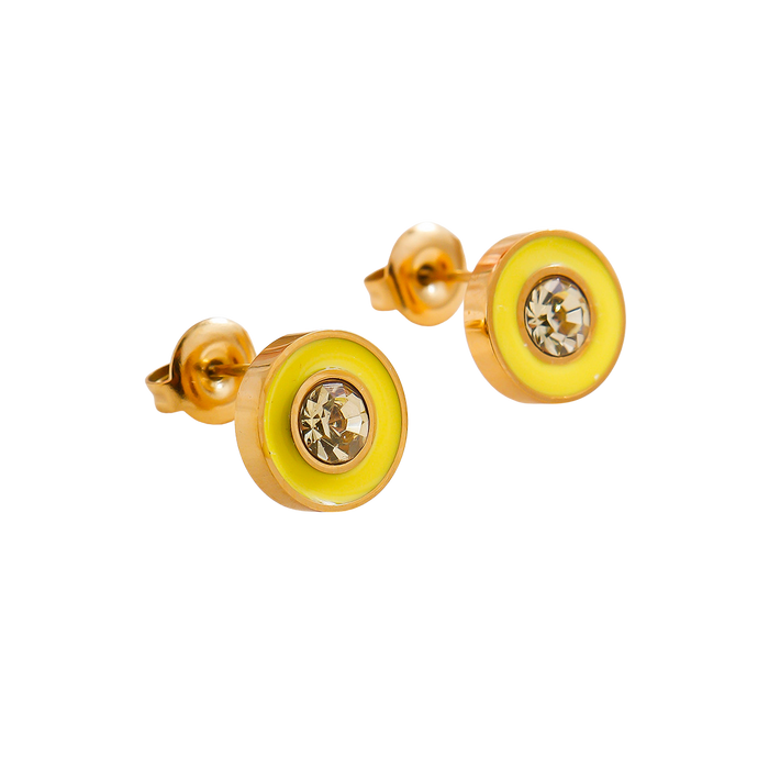 Colorful Crystal Stud Earrings