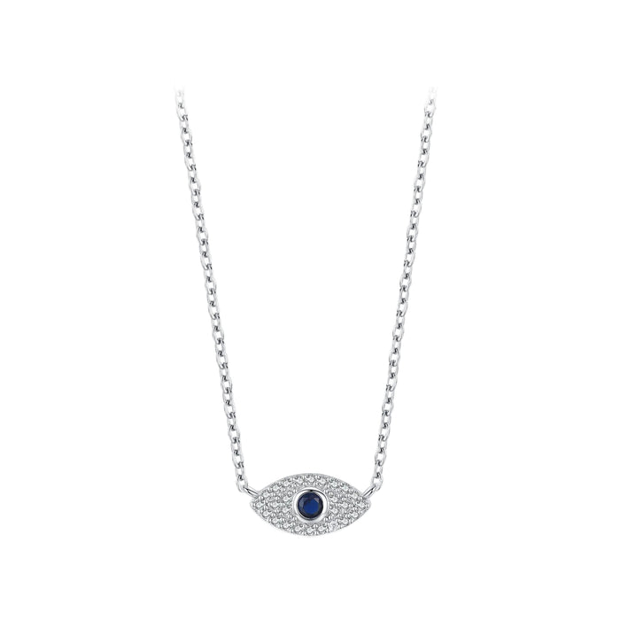 Zircon Evil Eye Chain Necklace