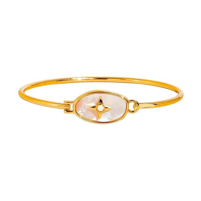 Vintage Star Shell Bangle