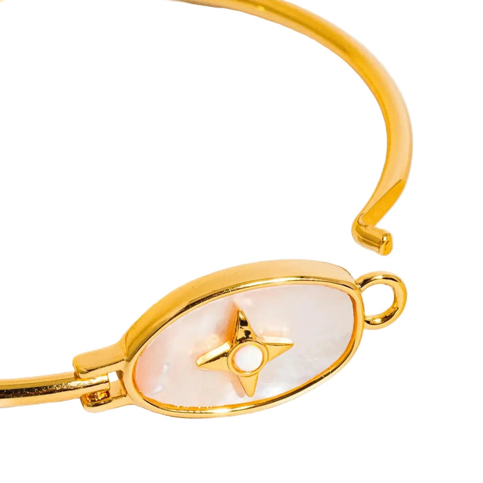 Vintage Star Shell Bangle
