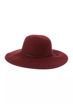 Round Burgundy Hat