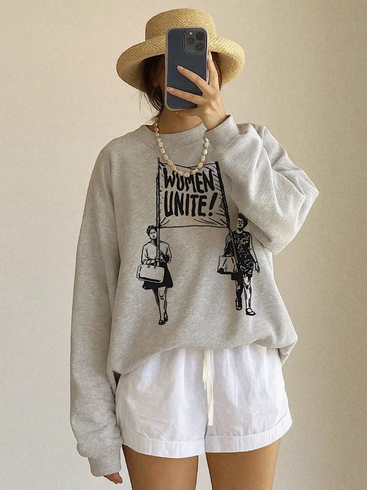 Women Unite Feminist Graphic Sweatshirt -