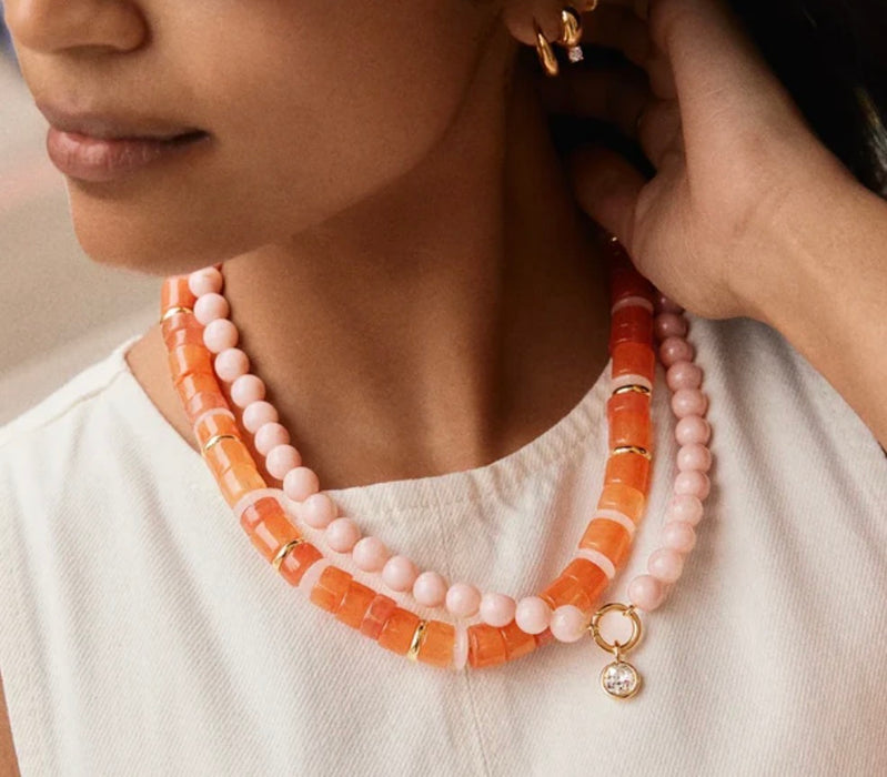 Sara Beaded Ring Necklace