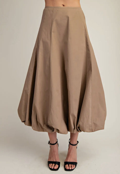 Bubble Hem Maxi Skirt