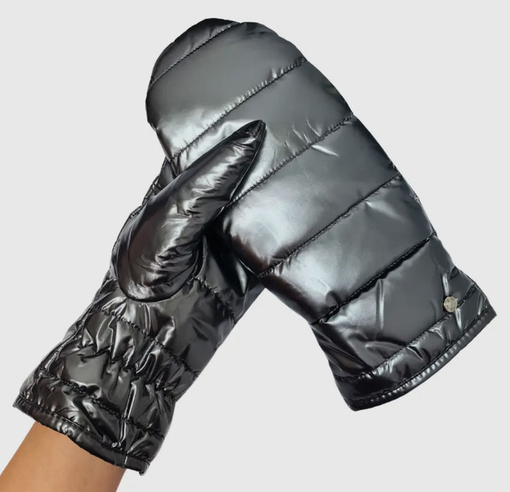 Club Rochelier Metallic Quilted Puffer Mitten