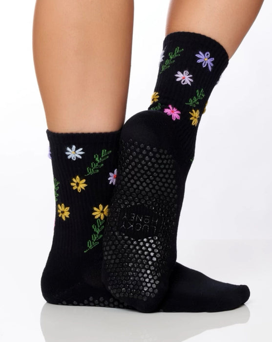 Wild Flower Grip Socks