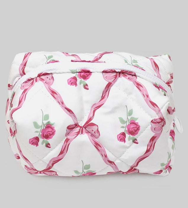 Rose Bows Makeup Bag