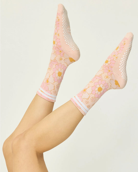 Flower Power Grip Socks