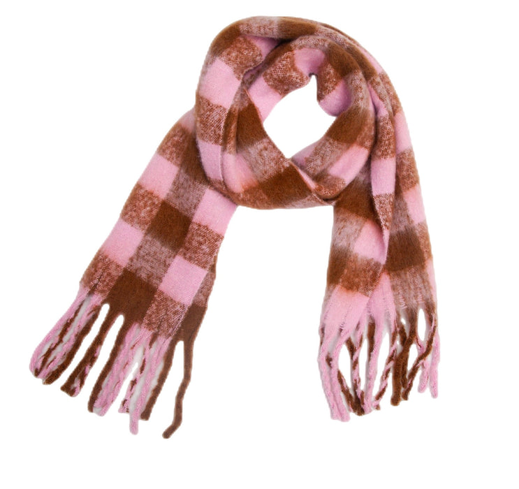 Plaid Tassel Scarves