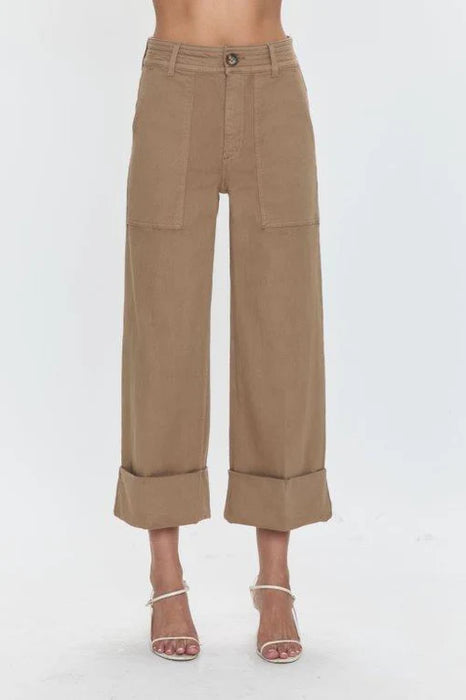 Maya Cuffed Hem Wide Leg Pants