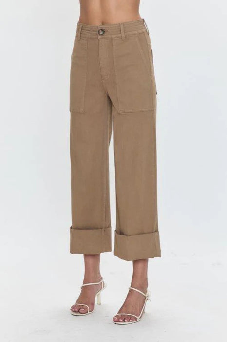 Maya Cuffed Hem Wide Leg Pants