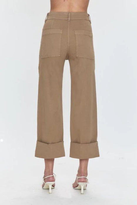 Maya Cuffed Hem Wide Leg Pants