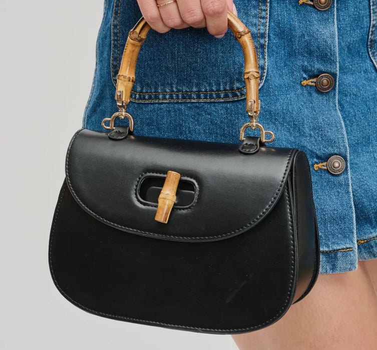 Allison - Bamboo Top Handle Crossbody