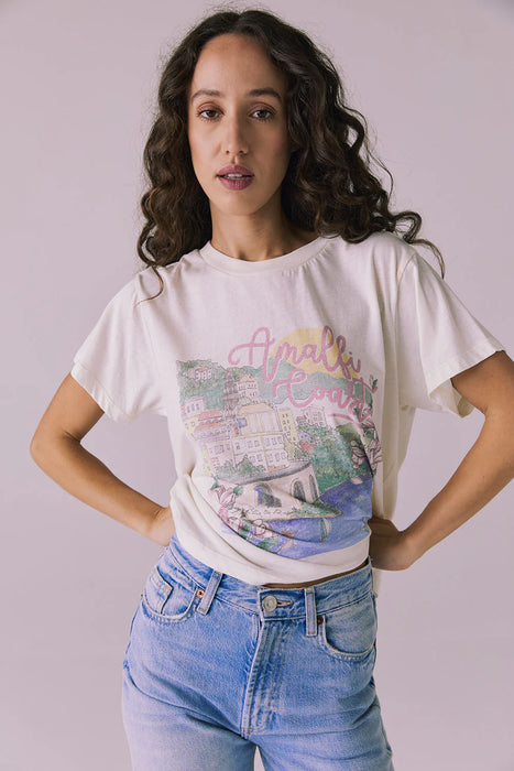 Amalfi Coast Floral Tee