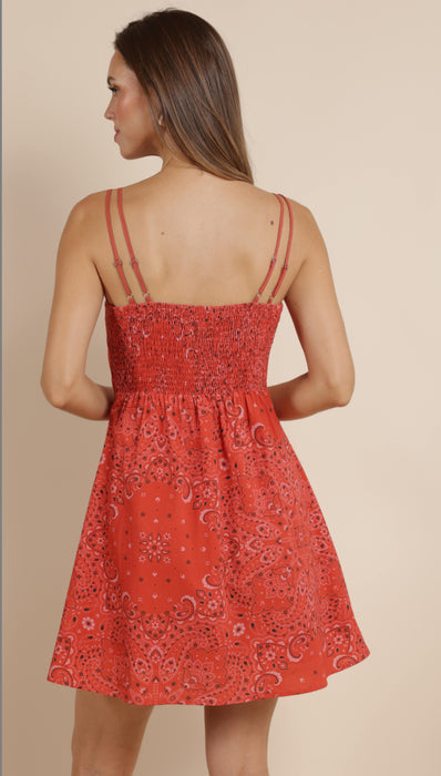 Bandana Print Dress