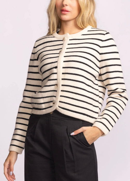 Striped Sweater Cardigan