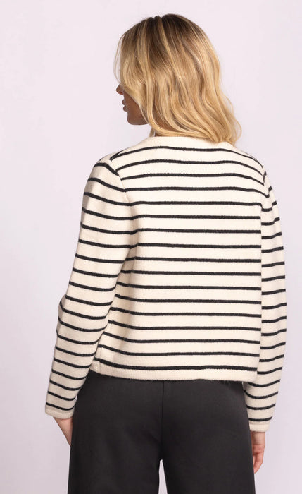 Striped Sweater Cardigan