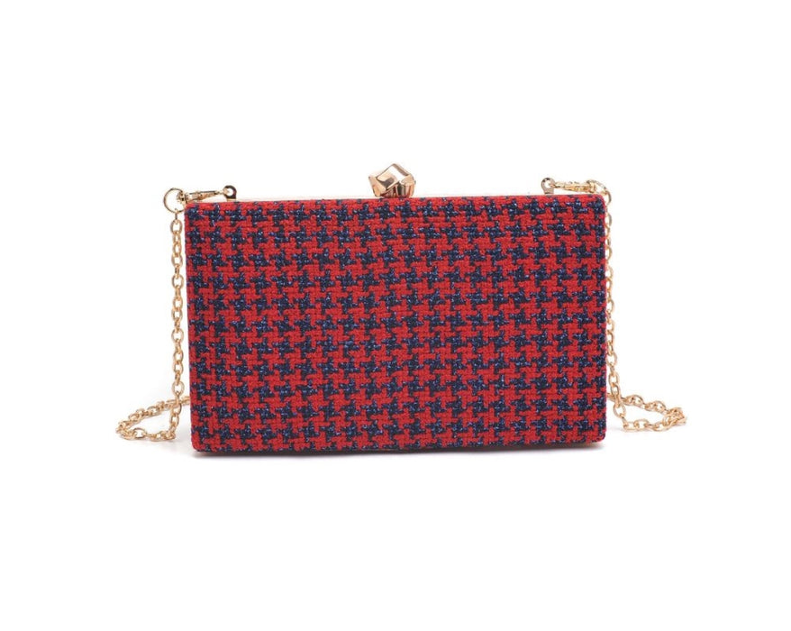 Rosa - Houndstooth Evening Bag