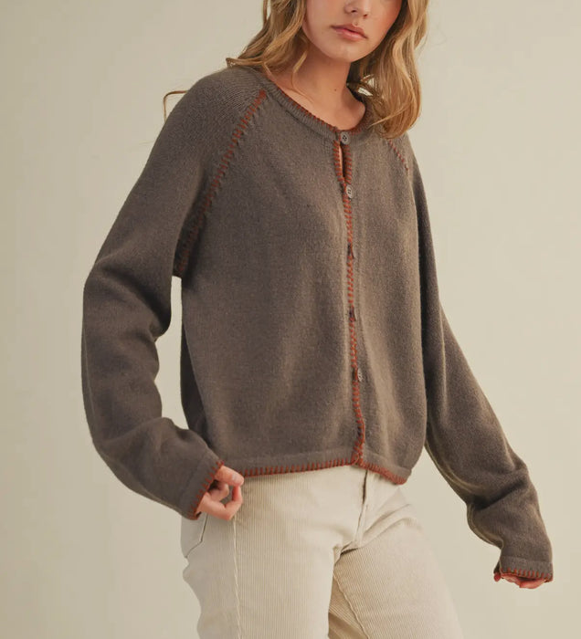Stitched Detail Cardigan