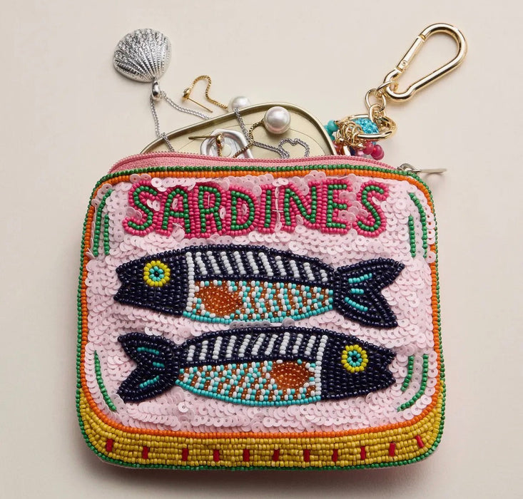 Beaded Sardine Tin Clutch