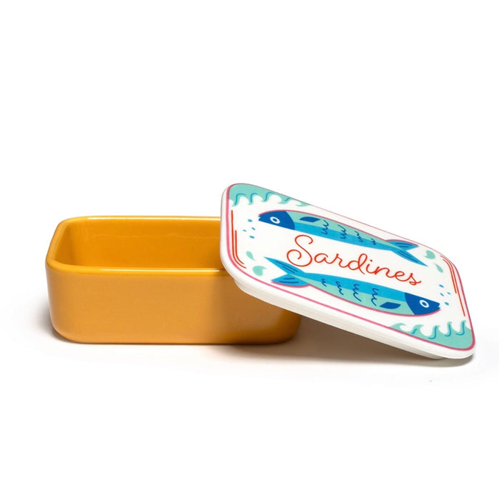 Sardines Ceramic Stash Box