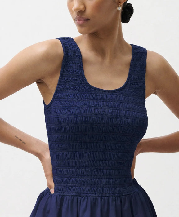 Ilona Bubble Hem Dress - PEACOAT