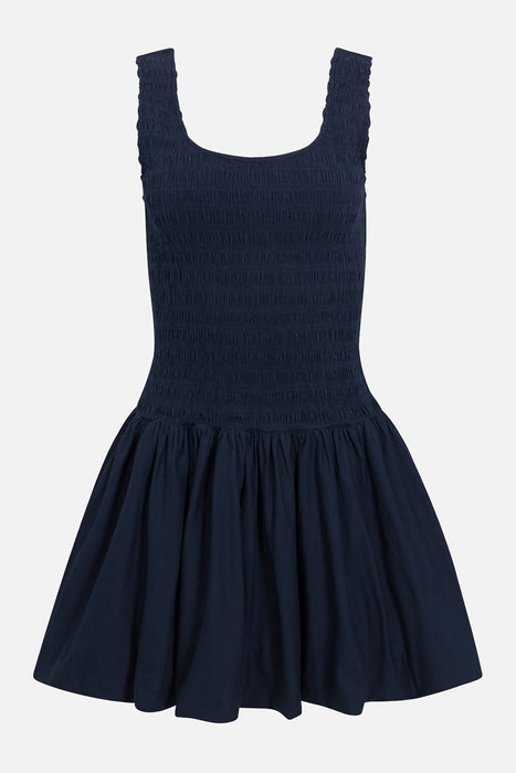 Ilona Bubble Hem Dress - PEACOAT