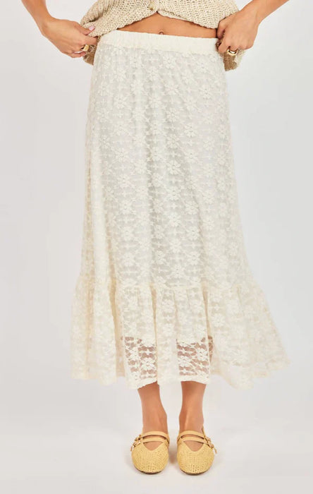 Letters Lace Skirt
