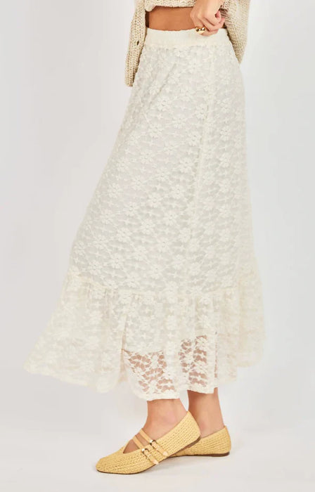 Letters Lace Skirt